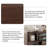 39.37"New Chinese-style solid wood black walnut brown display cabinet and storage rack-81650247