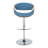 Swivel Upholstered Adjustable Height Counter Stool with Metal Frame-92718780