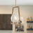 1-Light Geometric Globe Transitional Kitchen Island Pendant Light