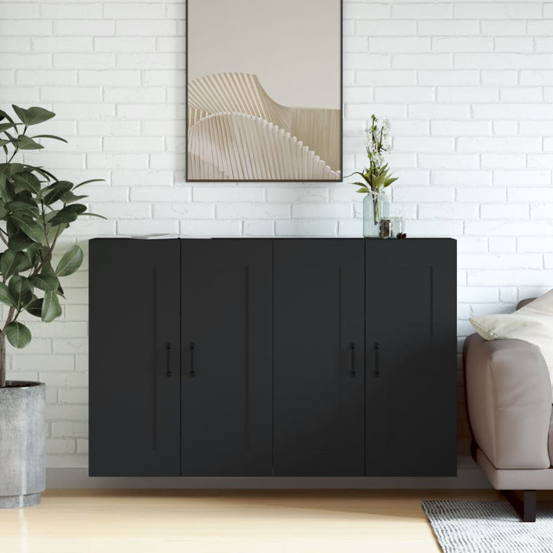 Meshkah Freestanding Bathroom Cabinet, Black