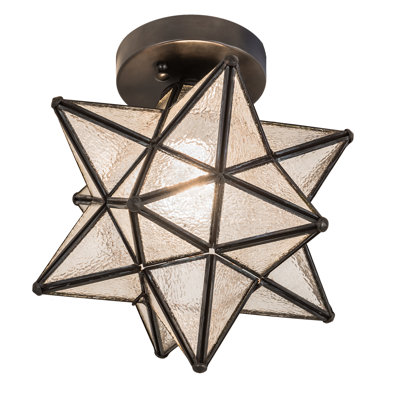1 - Light Semi Flush Mount