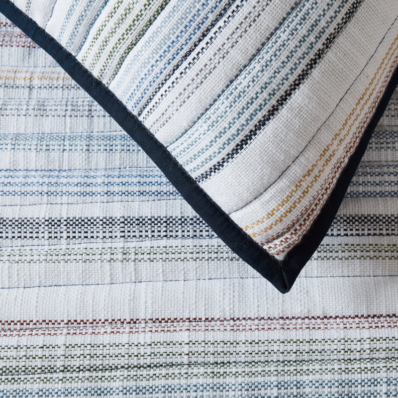 Ensemble de courtepointe Frye Layton, Courtepointe pour lit simple et 1 taie décorative