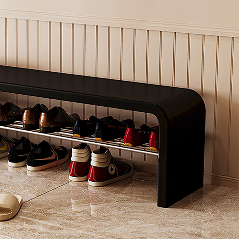55.1'' Shoe Storage Bench, Black