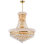 Lustre en cristal 20 po pour salle à manger, escaliers et 14 lumières avec base E12 Andres