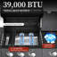 Barbecue à gaz propane GRILL DÉPOTS à 3 brûleurs avec plaque de cuisson et brûleur latéral, 39 000 BTU, couvercle isolé à double paroi