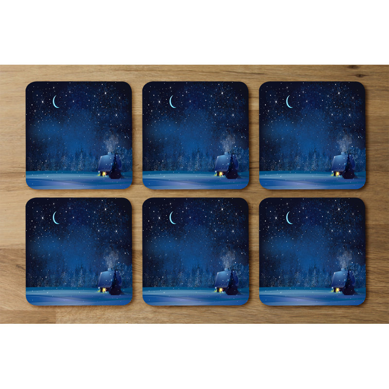 Square 6 Piece Coaster Set