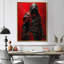 Décoration murale rouge et noir Warrior Hero I - Wizards-1244878419-1244878418