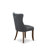 7-piece Kitchen Table Set Included a Dining Table and 6 Platinum Gray Polyester fabric Modern Dining Chairs with Button Tufted Back - Antique Walnut Finish-1490104742-1496369330-1507474120