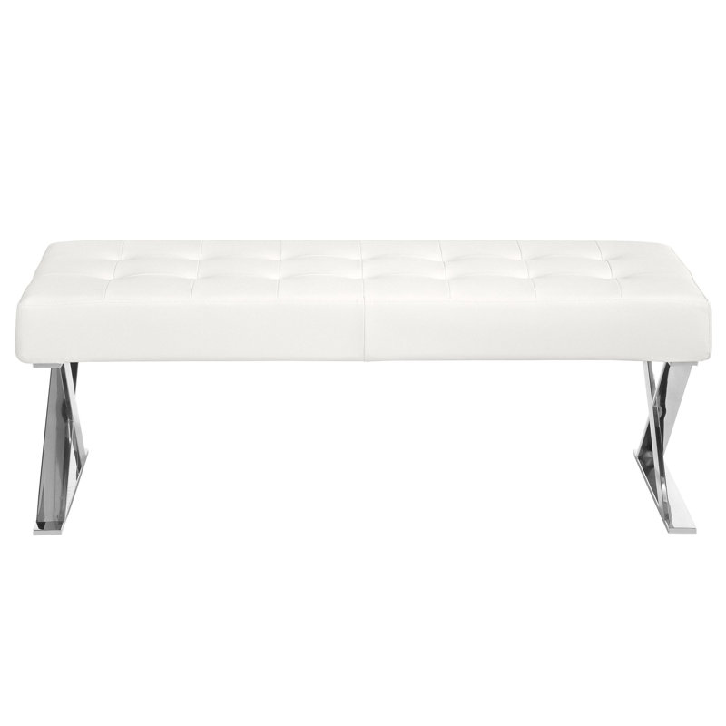 Faux Leather Upholstered Bench