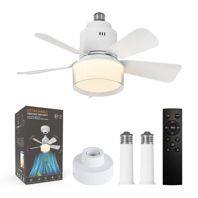 60-watt Equivalent Dimmable Led Light Bulb With Selectable Color Temperature, Socket Fan Light With Remote, E26/medium (standard) Base (1-pack)