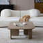 Table basse contemporaine 2 pièces kaki, combinaison, multicouche peinte, idéale pour le canapé, appartement de salon, stabilité améliorée, coins arrondis, conception emboîtable en forme de L, pulvérisée à la main