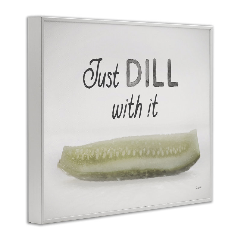«Just Dill With It», art giclée par Lori Deiter, H 11 po x l 14 po, Giclée encadrée blanc bord de mer