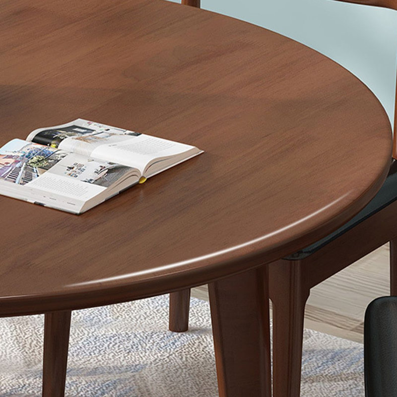 Brown Round Solid wood Dining Table For DiningRoom/Kitchen