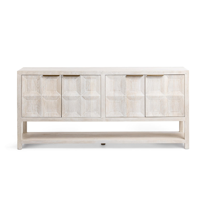 Costa Mango Wood Sideboard Cabinet, Cream