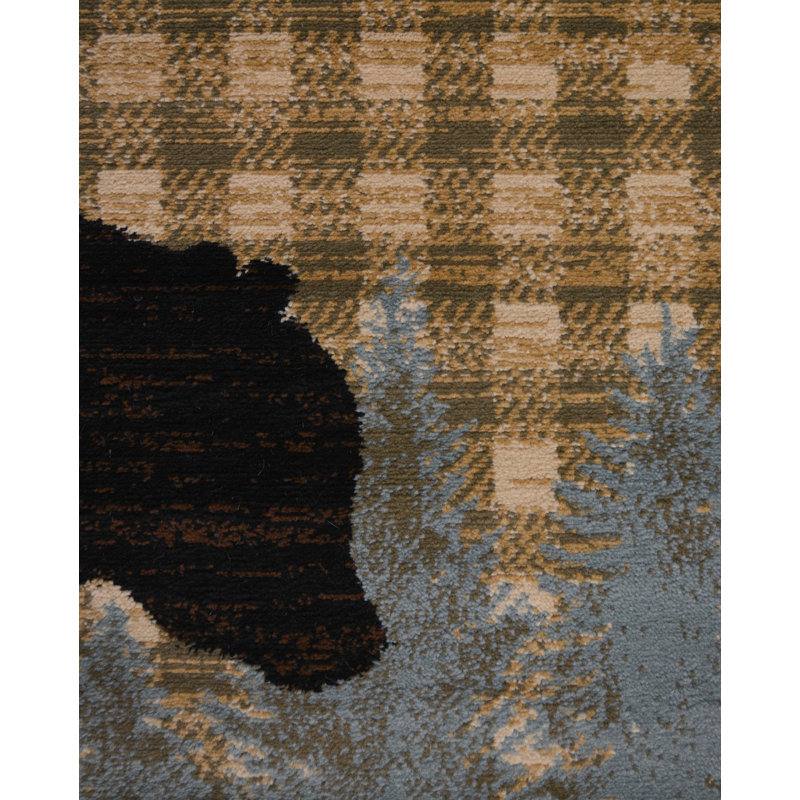 Tapis bleu Olivieri, Rectangle 2 pi 3 po x 3 pi 3 po