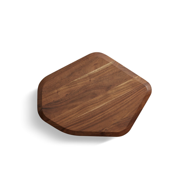 Hoard Solid Wood Single End Table, Acacia, 15" H x 22" W x 18" D