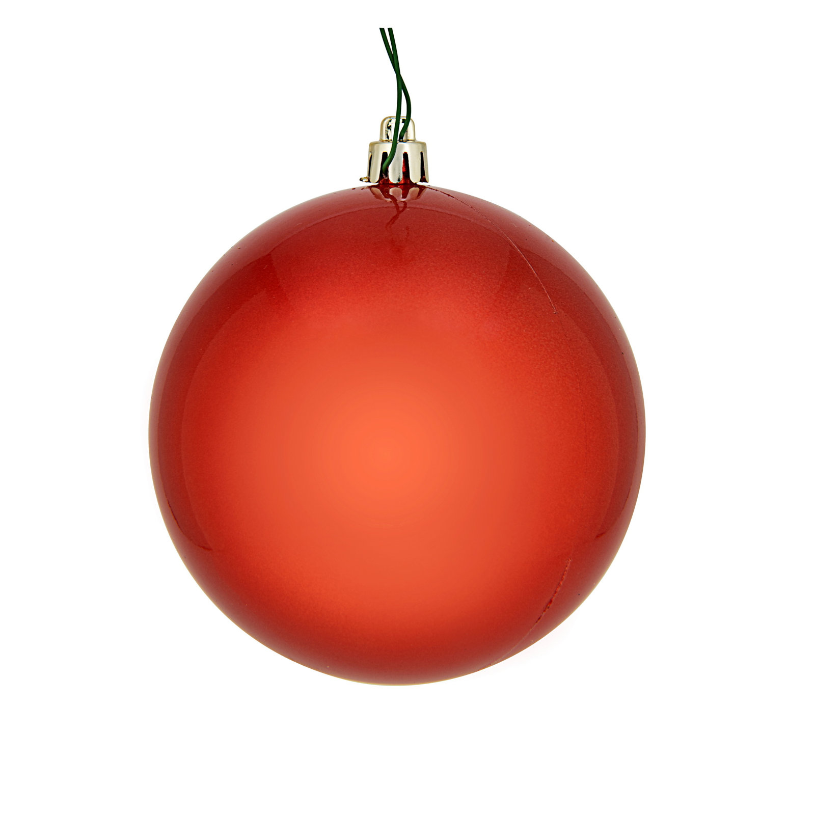 Holiday Décor Ball Ornament, 3" H x 3" W x 3" D, Bittersweet