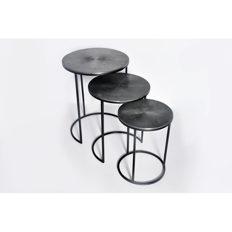 Ensemble de 3 tables basses, Gris