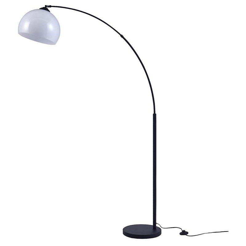 Argenis 43.2cm Black Arched Floor Lamp
