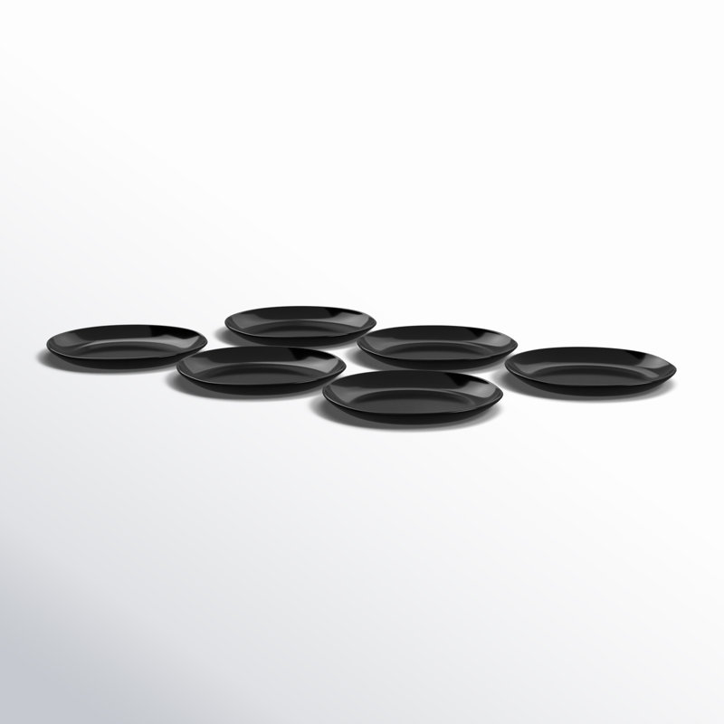 Sandia Melamine Salad Plate, Obsidian