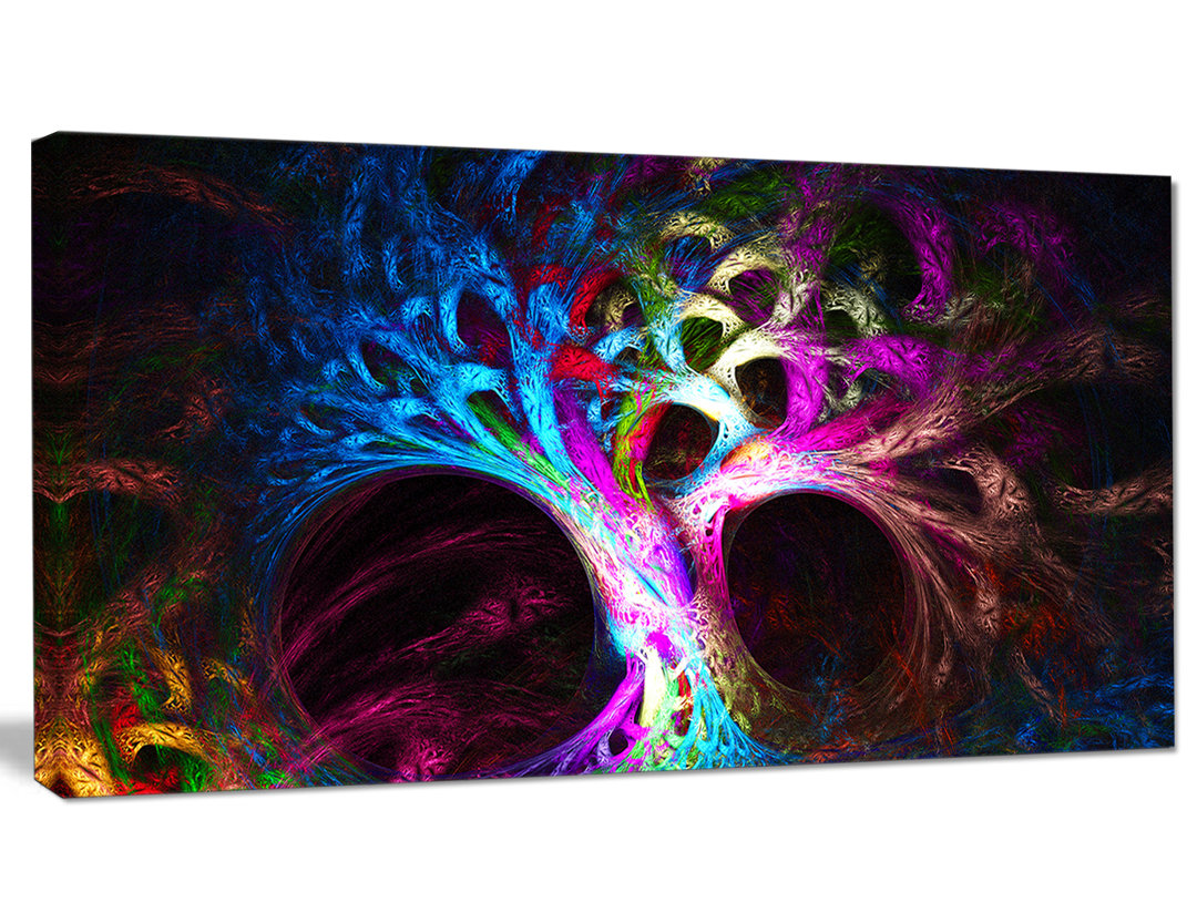 " Magical Multi-color Psychedelic Tree " Design Art 