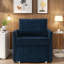Canapé-lit convertible 3 en 1 avec 5 positions d'inclinaison, panier de rangement et poches latérales, tissu chenille, lit simple peu encombrant pour les petits appartements et les chambres d'amis, assemblage facile-2100592554