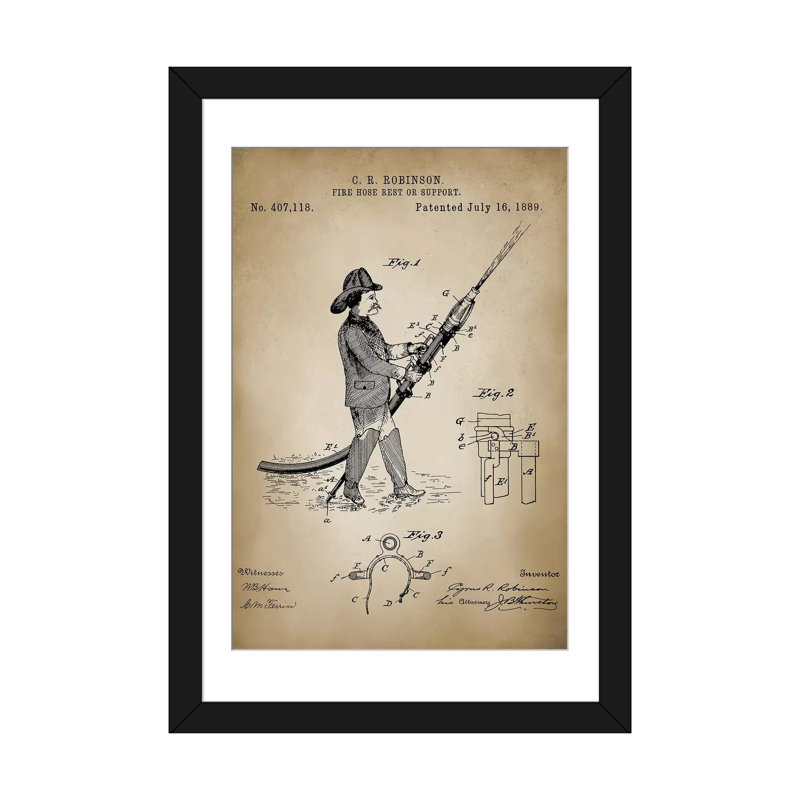«Firefight X», impression sur toile, H 32 po x l 24 po x P 1 po, Papier d'art encadré noir, Blanc
