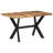 Acacia Solid Wood Top Metal Base Dining Table-1535261530