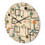 Horloge murale en bois Abstract Design II-63891656
