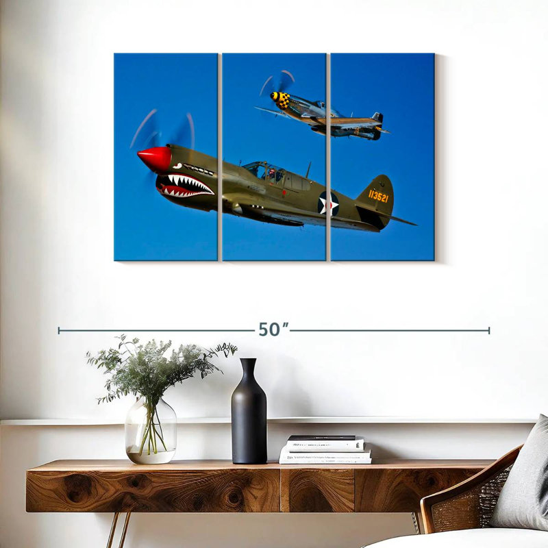 Mait A P-40E Warhawk et P-51D Mustang I, H 24 po x l 38 po