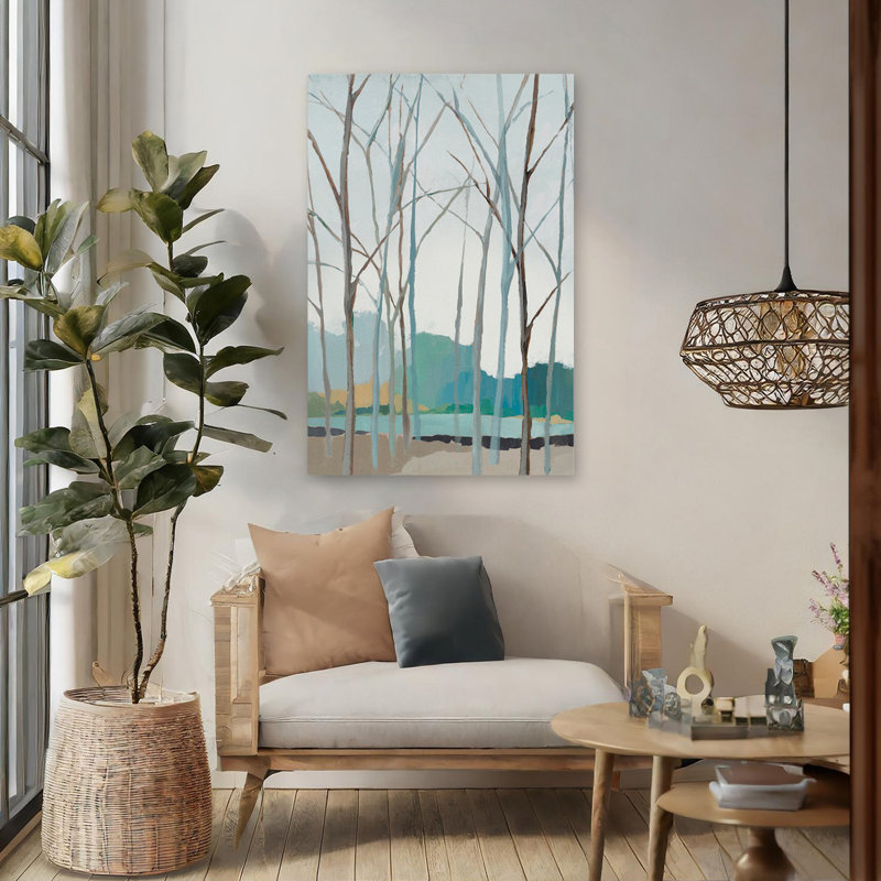 Arbres et hiver Winter Trees II, art, H 48 po x l 32 po