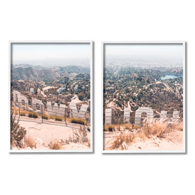 " California Film Capital West Coast Hills Cityscape " by Natalie Carpentieri​ 2 - Pieces