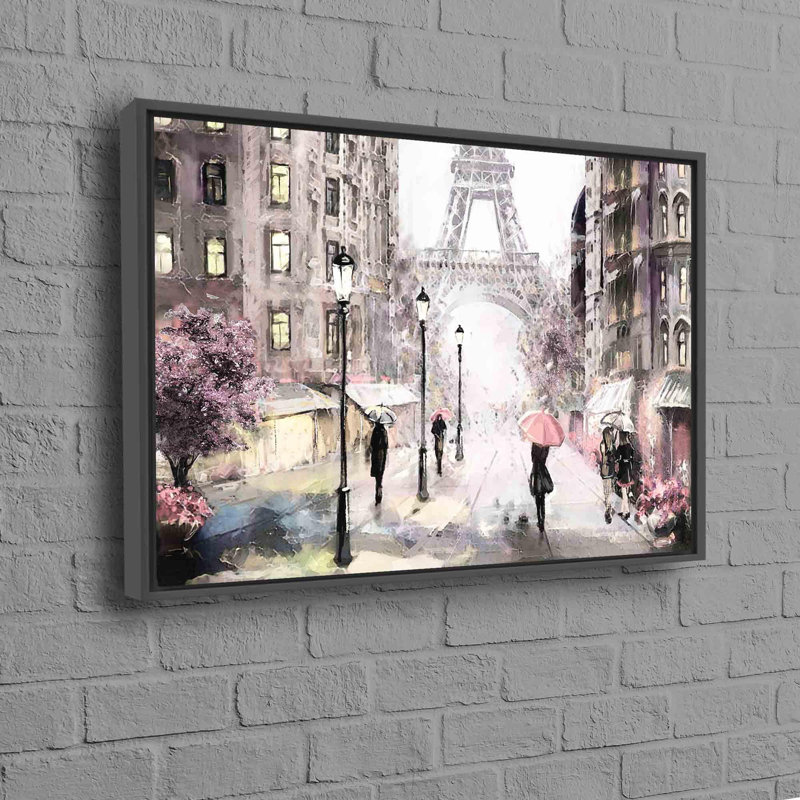 Print on Canvas, Framed Print without Mat, 20 cm H x 30 cm W, Black