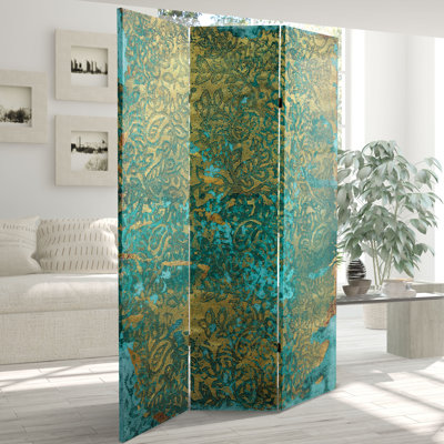 Expressionist Collage Folding Art Screen