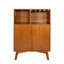 Armoire à vin 31,5 "avec tablette ouverte et rangement, pour le bureau à domicile, fabrication moderne et solide - assure la longévité