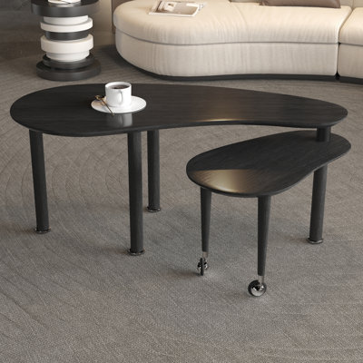 360-Degree Rotatable Coffee Table With Spacious Storage And Durable MDF