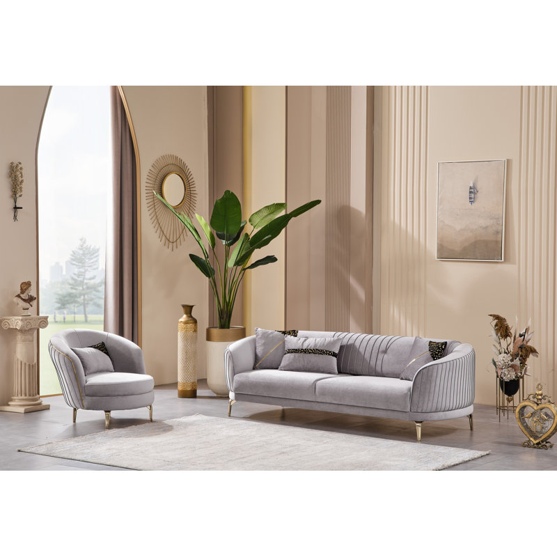 Fauteuil d'appoint Kka, gris, Gris