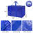 Extra Large Moving Bags With Zippers & Carrying Handles, Heavy-Duty Storage Tote Moving Boxes For Space Saving,(Blue/8 PCS)