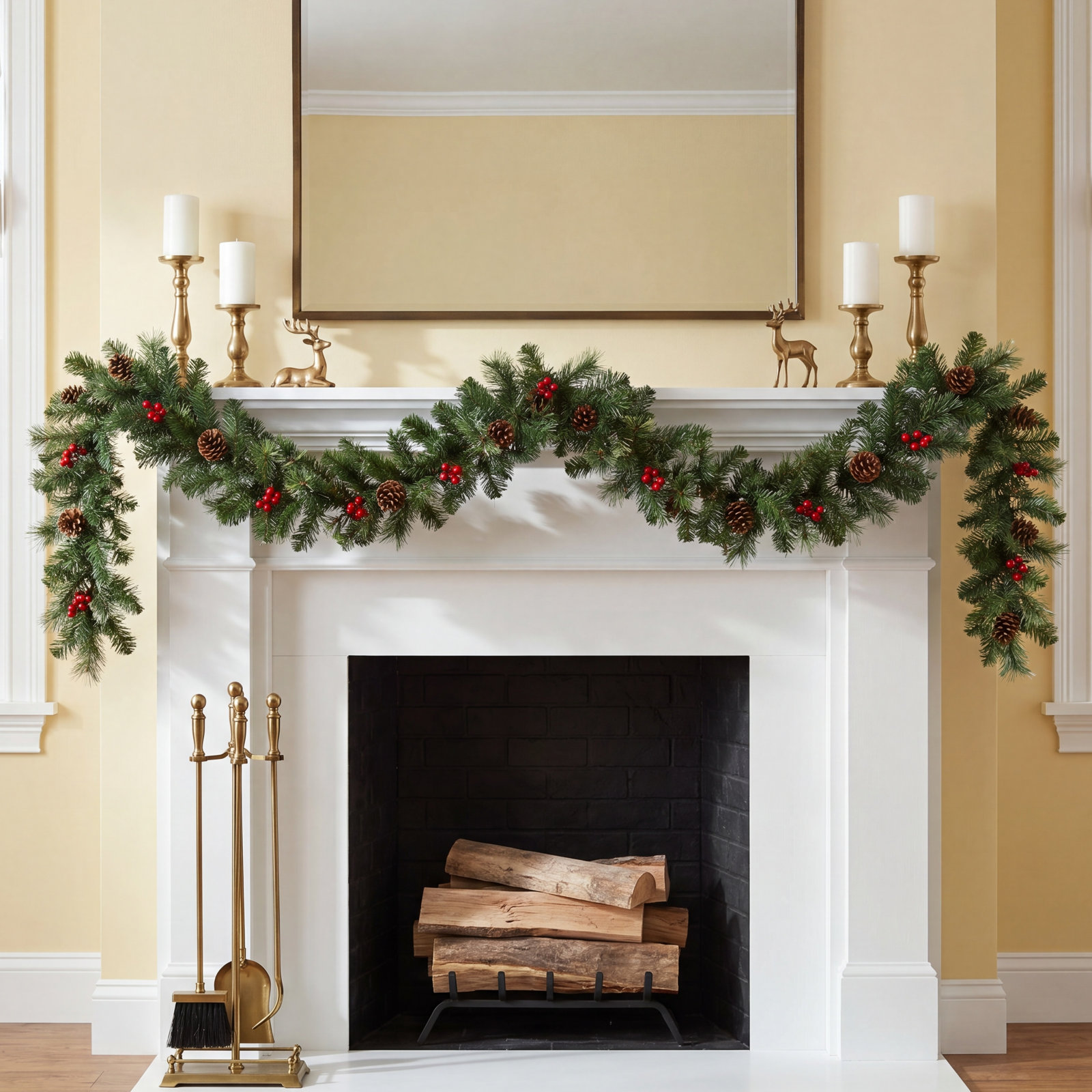108" Berry Christmas Garland