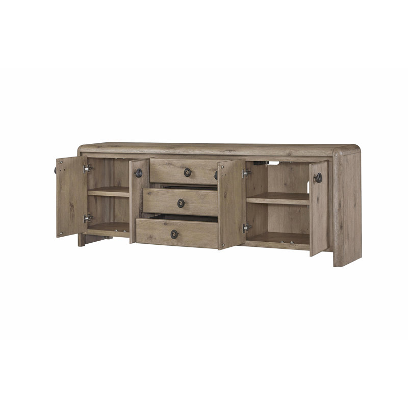 English Knotty Oak 84" Console