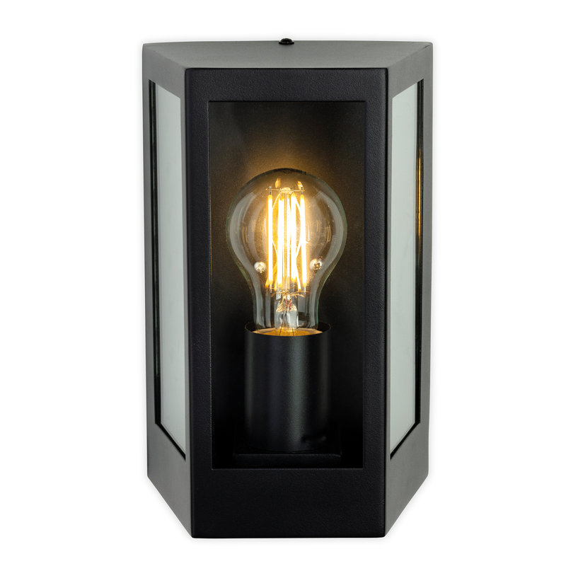 23cm H Outdoor Flush Mount, Black