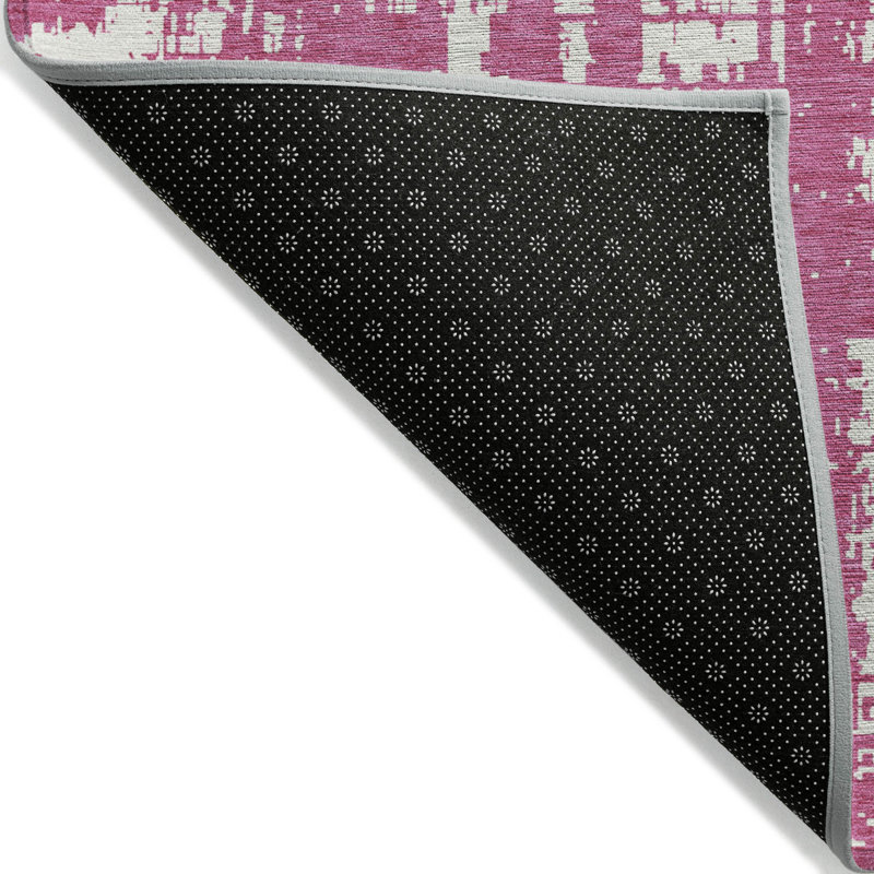 Malek Indoor/Outdoor Area Rug with Non-Slip Backing, Rectangle 2'6" x 3'10"