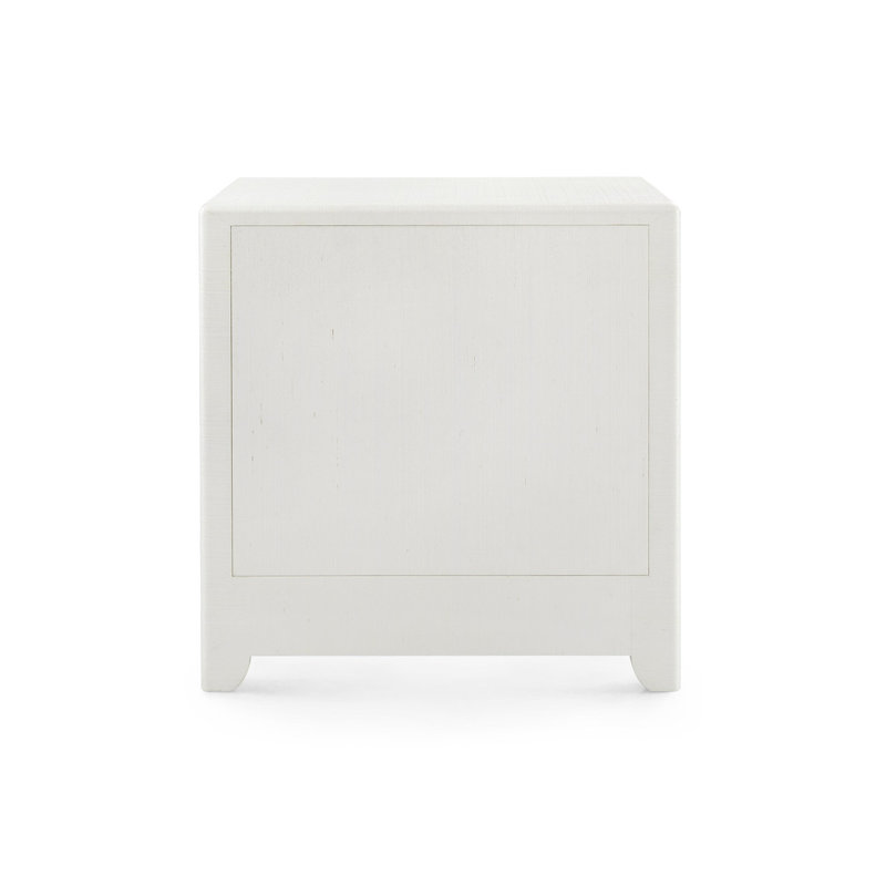 Gianna 3-Drawer End Table, Sand White
