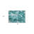 2' X 3' Teal Floral Washable Non Skid Indoor Outdoor Area Rug