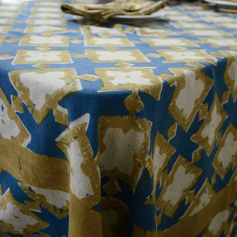 Boho Organic Cotton Tablecloth