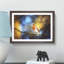 Robin Bird in a Tree in Abstract - Picture Frame Painting Print-55762835-55762836