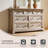 Roman Column 7-Drawer Dresser - 54" Wide Farmhouse Statement-643510160