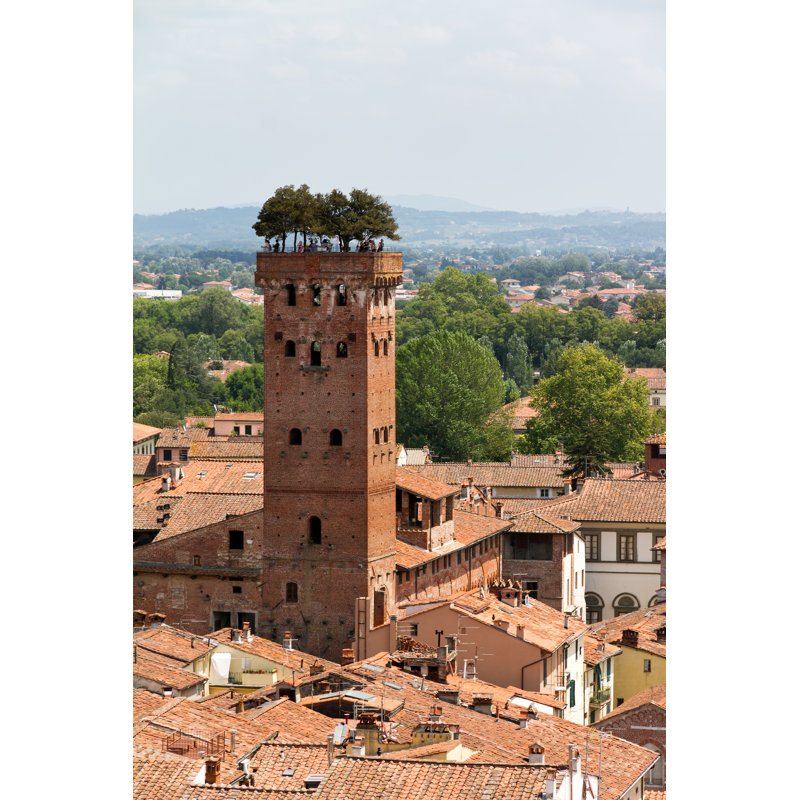 Guinigi Tower by Dennisvdw - Wrapped Canvas Print, 46cm H x 30cm W