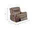 Fauteuil inclinable manuel Verra, similicuir capitonné Auburn-117559229