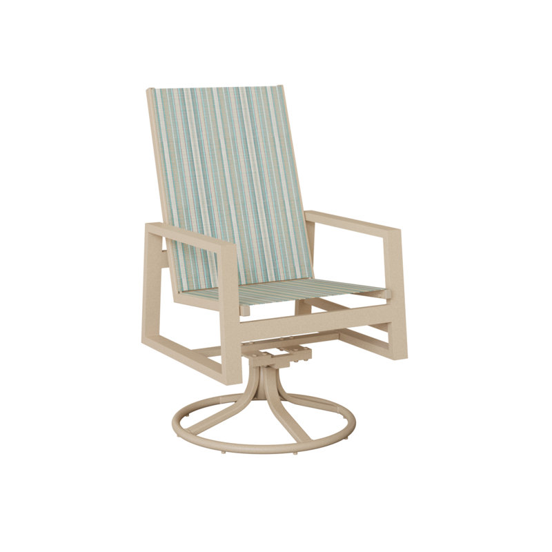 Chaise berçante berçante à haut dossier berçant Vida Berlin Gardens, Spa à rayures Windsor, Luna multicolore